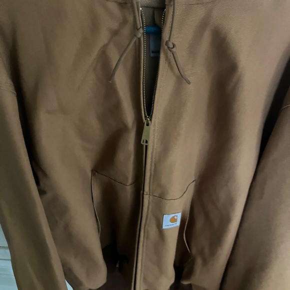 Carhartt Men's Brown Hooded Jacket - Picture 3 of 6